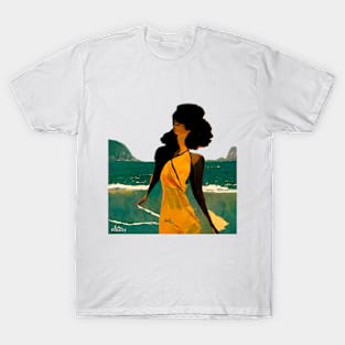 woman on the beach T-Shirt